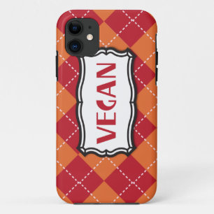 Vegan Argyle Pattern Case-Mate iPhone Case