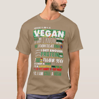 Vegan Athlete Vegetable Veggies Lover Plant Based  T-Shirt