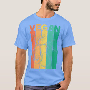 Vegan Avocado Funny Vegan Food Lover Retro Style C T-Shirt