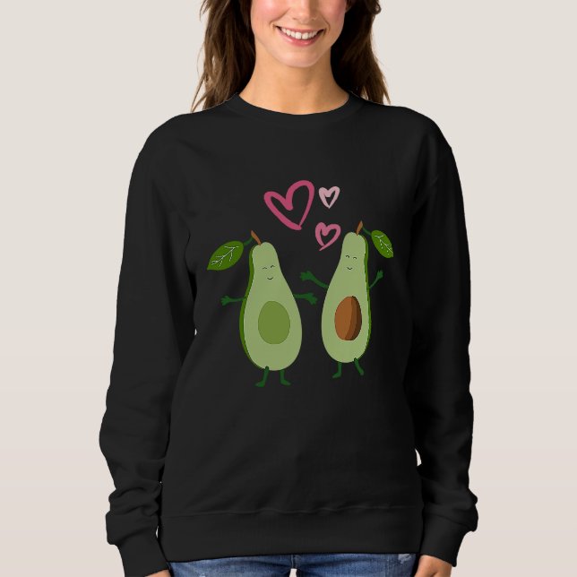 Vegan Avocado You Are My Better Half Valentine's D Sweatshirt (Front)