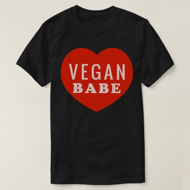 Vegan Babe T-Shirt (Design Front)