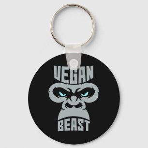 Vegan Beast Workout Muscle Gorilla Gym Bodybuildin Key Ring