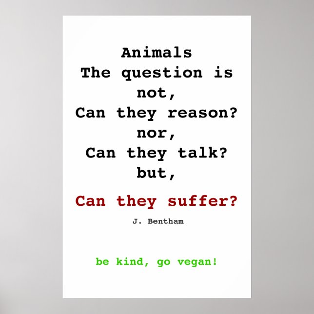 Vegan Bentham Poster (Front)