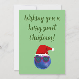 Vegan Berry Sweet Christmas Greeting Card