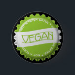 Vegan Bottlecap 6 Cm Round Badge<br><div class="desc">Button Template</div>