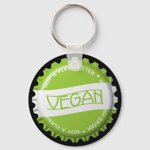 Vegan Bottlecap Key Ring