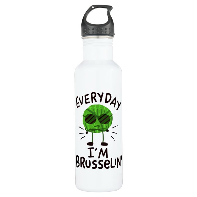 Vegan Brussels Sprouts  710 Ml Water Bottle (Front)