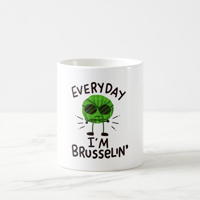 Vegan Brussels Sprouts Coffee Mug (Center)