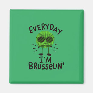 Vegan Brussels Sprouts Magnet