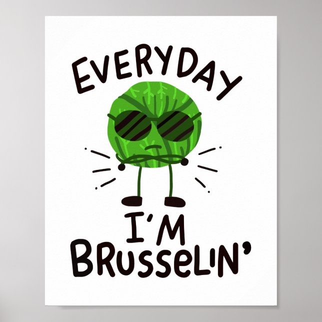 Vegan Brussels Sprouts Poster (Front)
