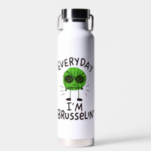Vegan Brussels Sprouts  Water Bottle