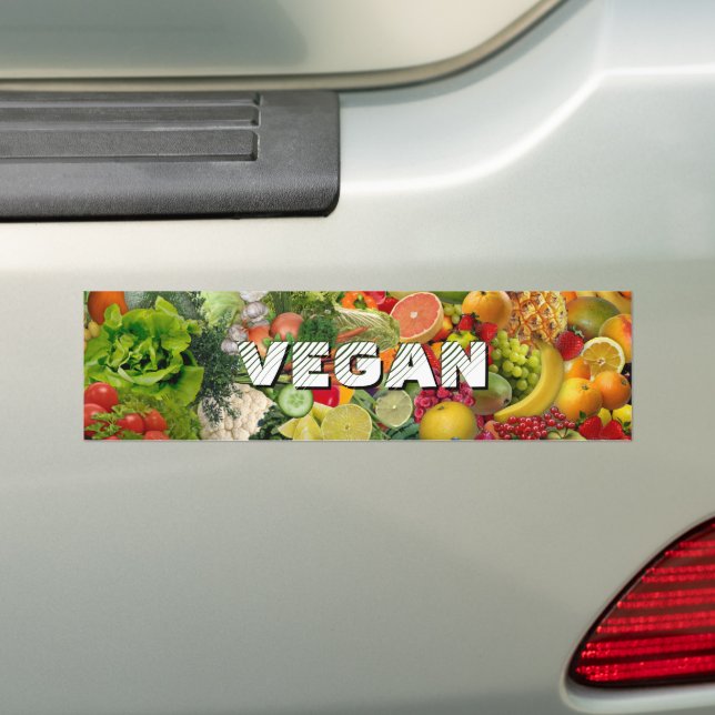 Vegan Bumper Sticker (On Car)