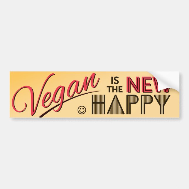 Vegan Bumper Sticker (Front)