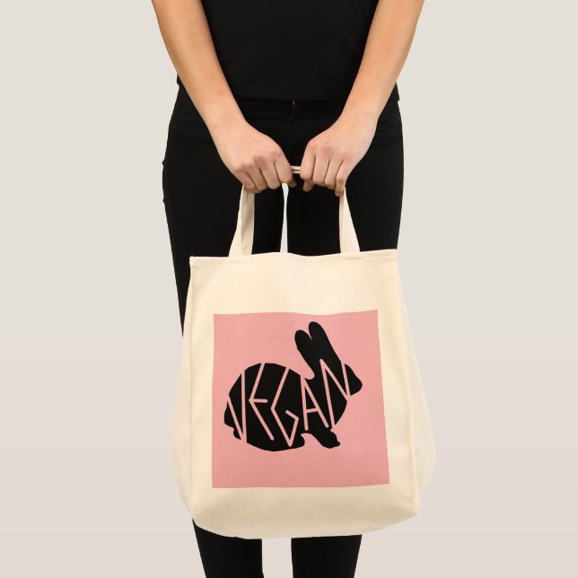 Vegan Bunny Grocery tote (Front (Product))