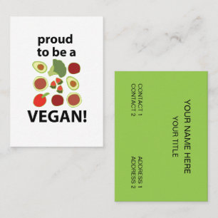 Vegan  business card
