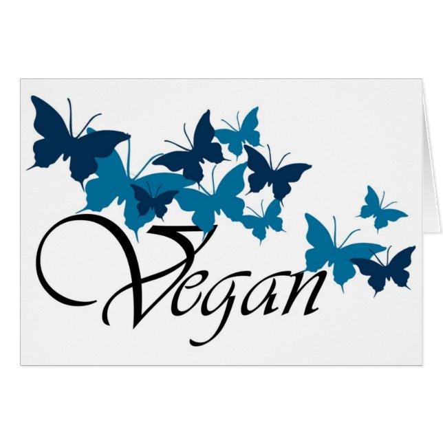 Vegan Butterfly Design (Front Horizontal)