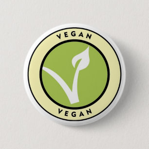 Vegan! Button for Vegans