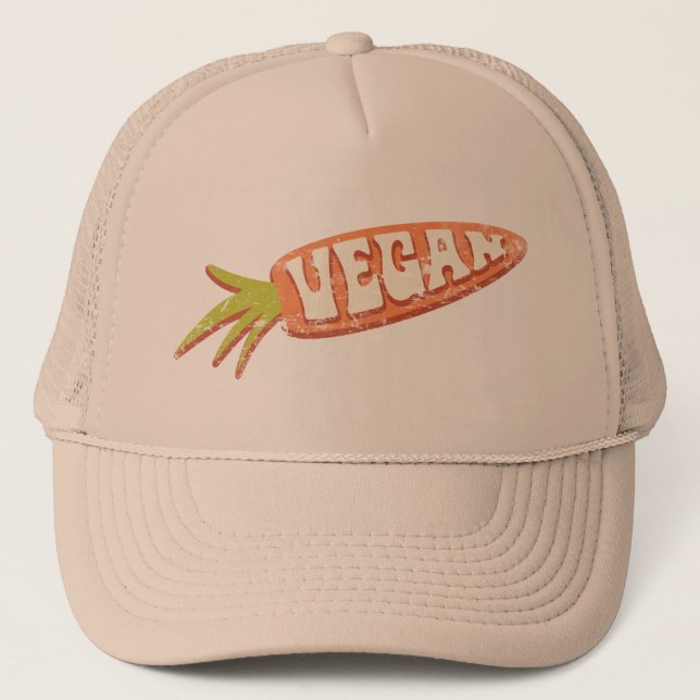 Vegan Carrot Trucker Hat (Front)