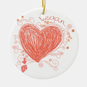 Vegan Ceramic Tree Decoration