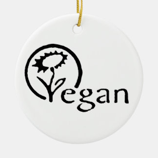 Vegan Ceramic Tree Decoration