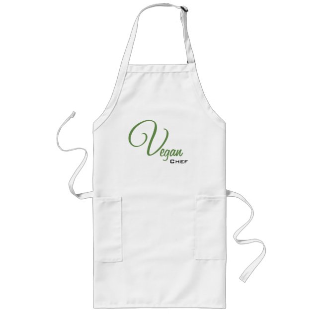 Vegan chef long apron (Front)