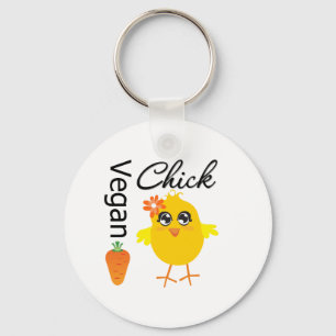 Vegan Chick 2 Key Ring