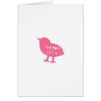 Vegan Chick Card