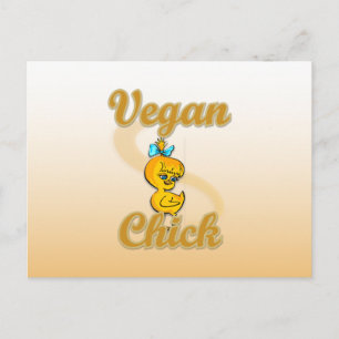 Vegan Chick Postcard