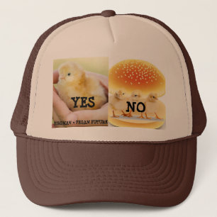 VEGAN chicken in hand or on bun? Trucker Hat
