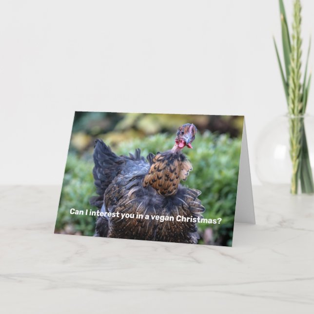 Vegan Christmas Holiday Card (Front)