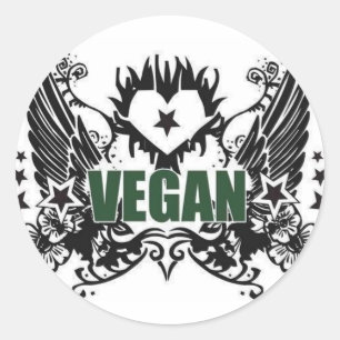 Vegan Classic Round Sticker