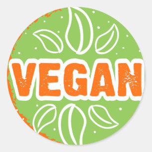Vegan Classic Round Sticker