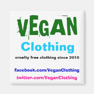 VEGAN Clothing Promo Magnet