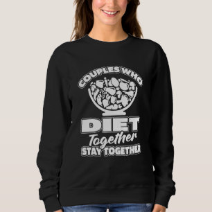 Vegan Couple Paleo - Food Healthy Pegan Diet Sweatshirt