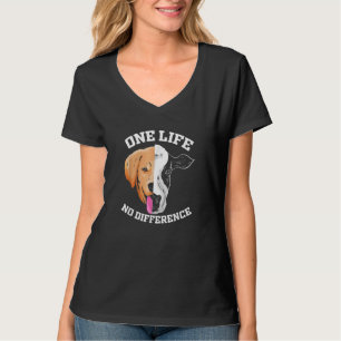 Vegan Cow Animal Welfare Plant One Life No Differ T-Shirt