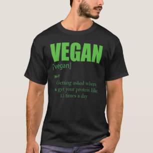 Vegan Definition Getting Ask Where Are You Get You T-Shirt