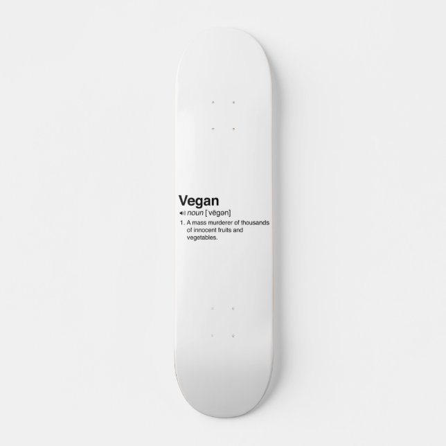Vegan Definition Skateboard (Front)