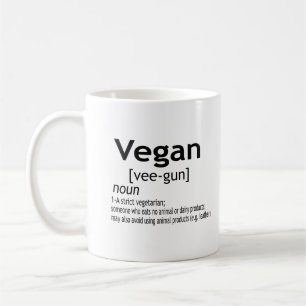 Vegan Definition - Vegetarian Food Coffee Mug