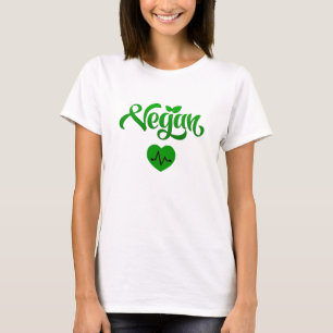 Vegan Diet Heart Healthy Eco-Friendly T-Shirt Gift