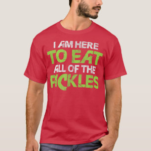Vegan Eat All of The Pickles Vegetable Veganism Di T-Shirt
