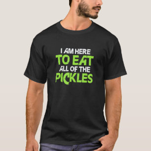 Vegan Eat All Of The Pickles Vegetable Vegetarian T-Shirt