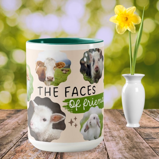 Vegan Faces of Friends Coffee Mug (Creator Uploaded)
