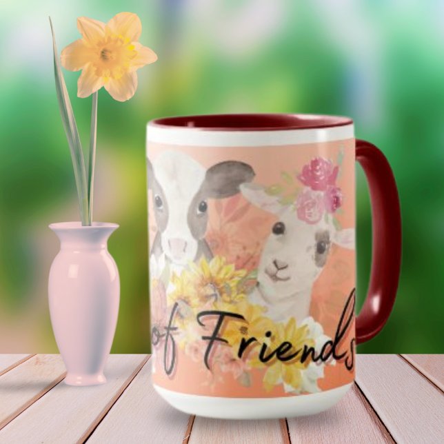 Vegan Faces of Friends Coffee Mug (Creator Uploaded)