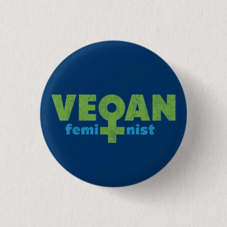 Vegan Feminist 3 Cm Round Badge