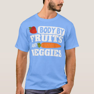 Vegan Fitness Body By Fruits & Veggies Vegetarian T-Shirt