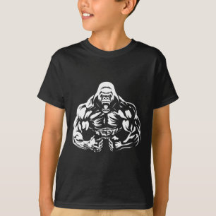 Vegan Fitness Gorilla Workout Apparel Uni-adults G T-Shirt