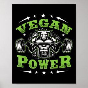 Vegan Fitness Workout I'm Vegan Wer  Poster