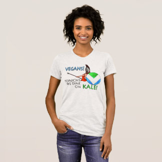 Vegan Flag 300 Shield "Tonight we dine on kale!" T-Shirt