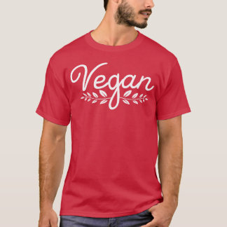 Vegan Floral Vegan Vegetarian Animal Ware Women fu T-Shirt