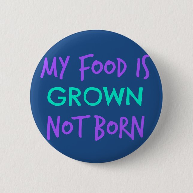 Vegan Food 6 Cm Round Badge (Front)